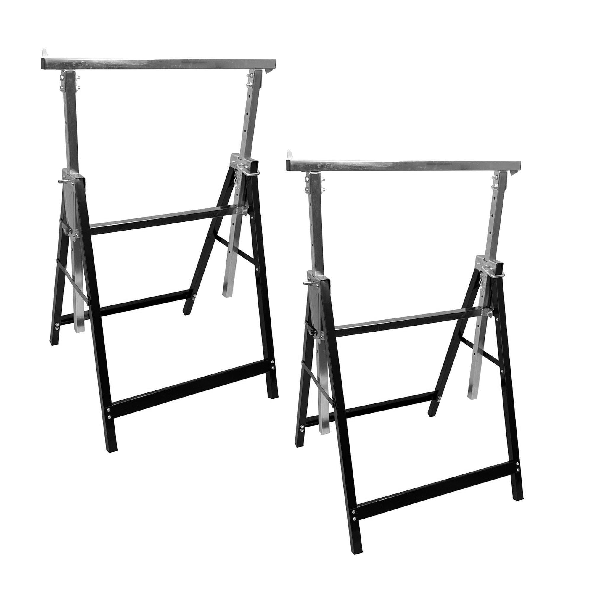 Oypla 2X Adjustable Builder Diy Carpentry Work Bench Telescopic Saw Horses Trestle