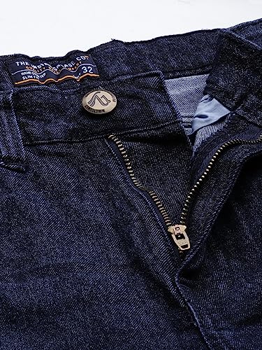 Image of The Indian Garage Co Men Slim Fit Solid Mid-Rise Stretchable Jeans