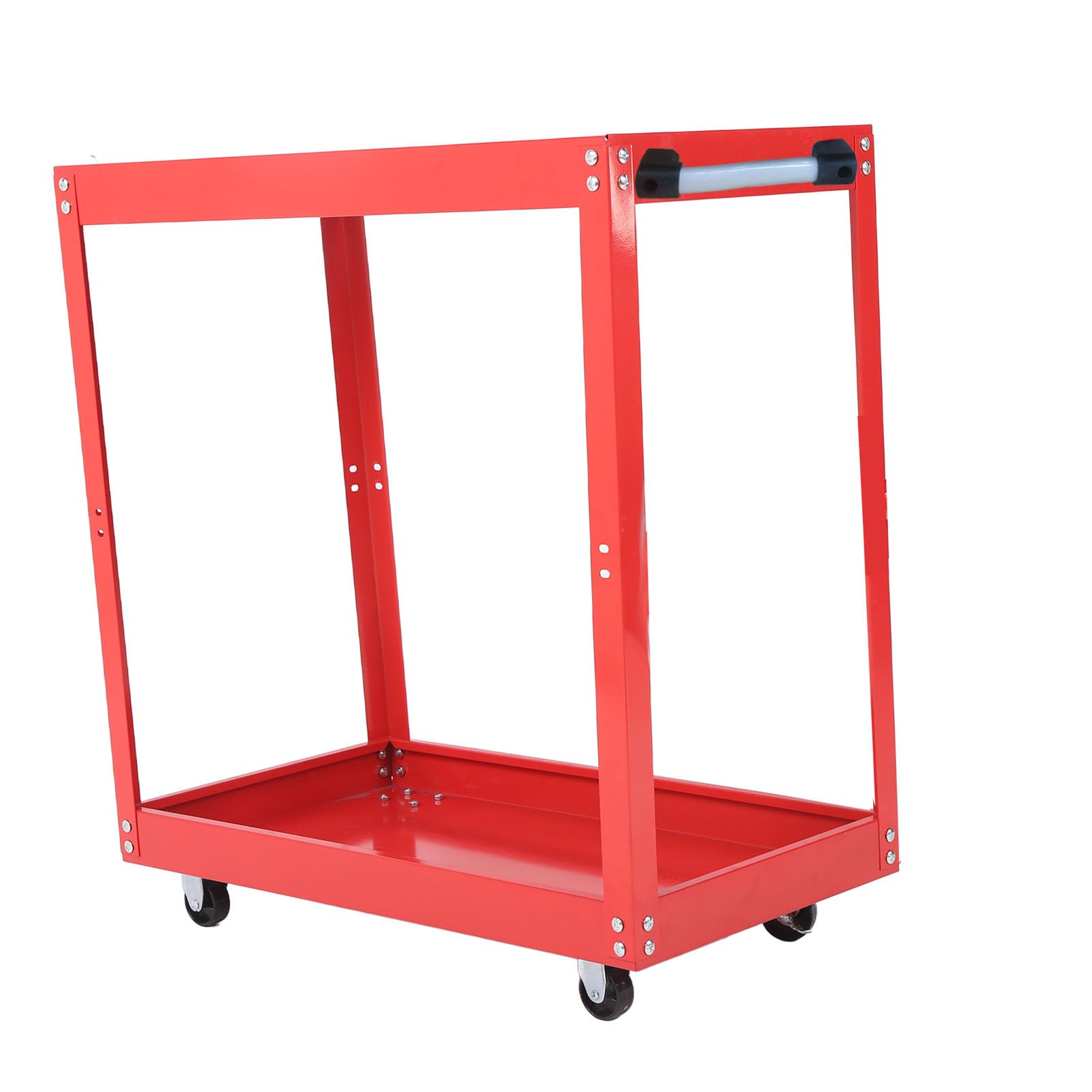 Carrello per Strumenti di Servizio Versatile con Due vassoi: Carrello di Stoccaggio Mobile per Utility Rotolanti per Officina e Riparazione dell'auto