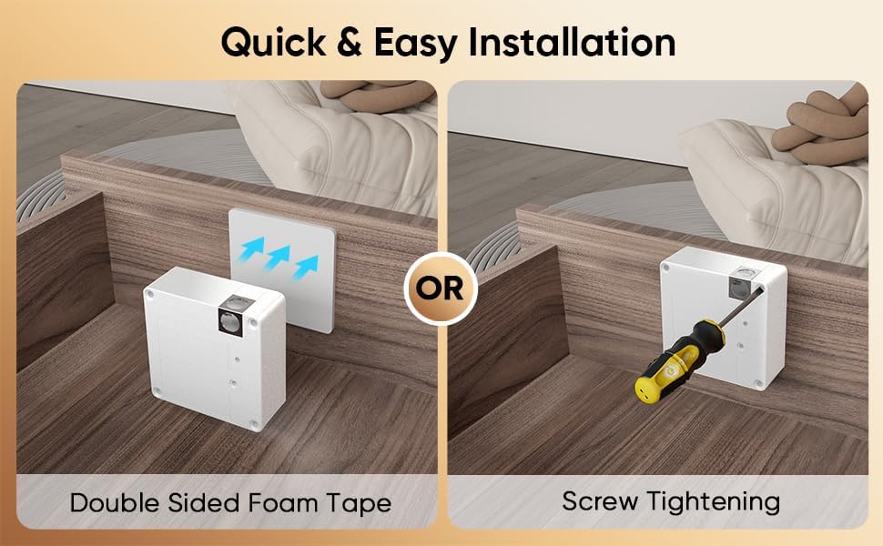 Miniatura 7 de TTlock - Cerradura inteligente para gabinete, seguridad oculta con Bluetooth, RFID para niños, sin llave, para adultos y niños, a prueba de golpes,