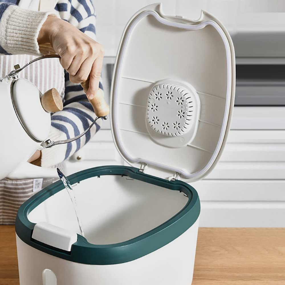 Amazon｜Pmkvgdy 5Kgライスバケツ密閉型ライスディスペンサー 防防湿