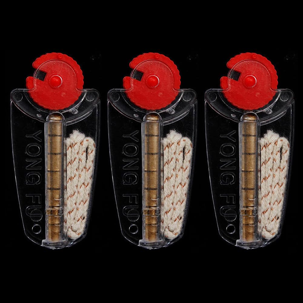 Wick and Flint Set Made of Cotton, Copper, Fiber & Iron Material (2, Pack of 03)-image-45