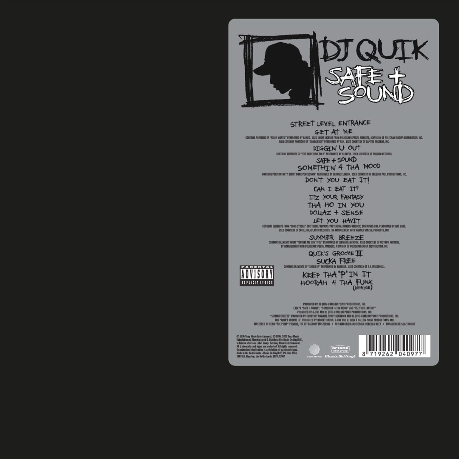 DJ QUIK - Safe & Sound (30th Anniversary Edition) - TRANSLUCENT RED VINYL 2XLP