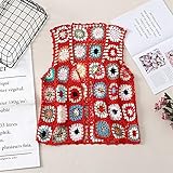 【Materiale】: questa canotta all'uncinetto è realizzata in cotone. Questa canotta è morbida e calda, rendendoti comodo tutto il giorno. Questo gilet è morbido, delicato sulla pelle, traspirante e non è facile generare elettricità statica se indossato in inverno.