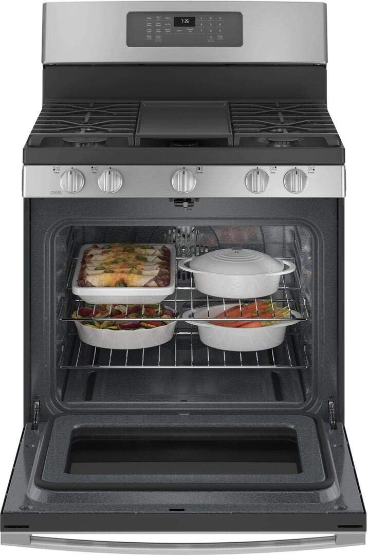 GE JGB735SPSS 30 Inch Freestanding All Gas Range with Natural Gas, 5