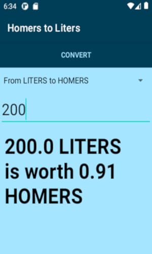 Homers (Biblical) to Liters Conversion Calculator