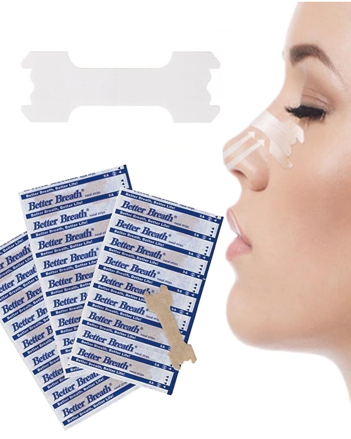 Plexaris 30 Pcs Nasal Strips To Reduce Snoring, Nose Strips for Breathing, Snoring Stopper for Men&Women, Breathe Right Nasal Strips to Relieve Congestion Due to Colds and Allergies