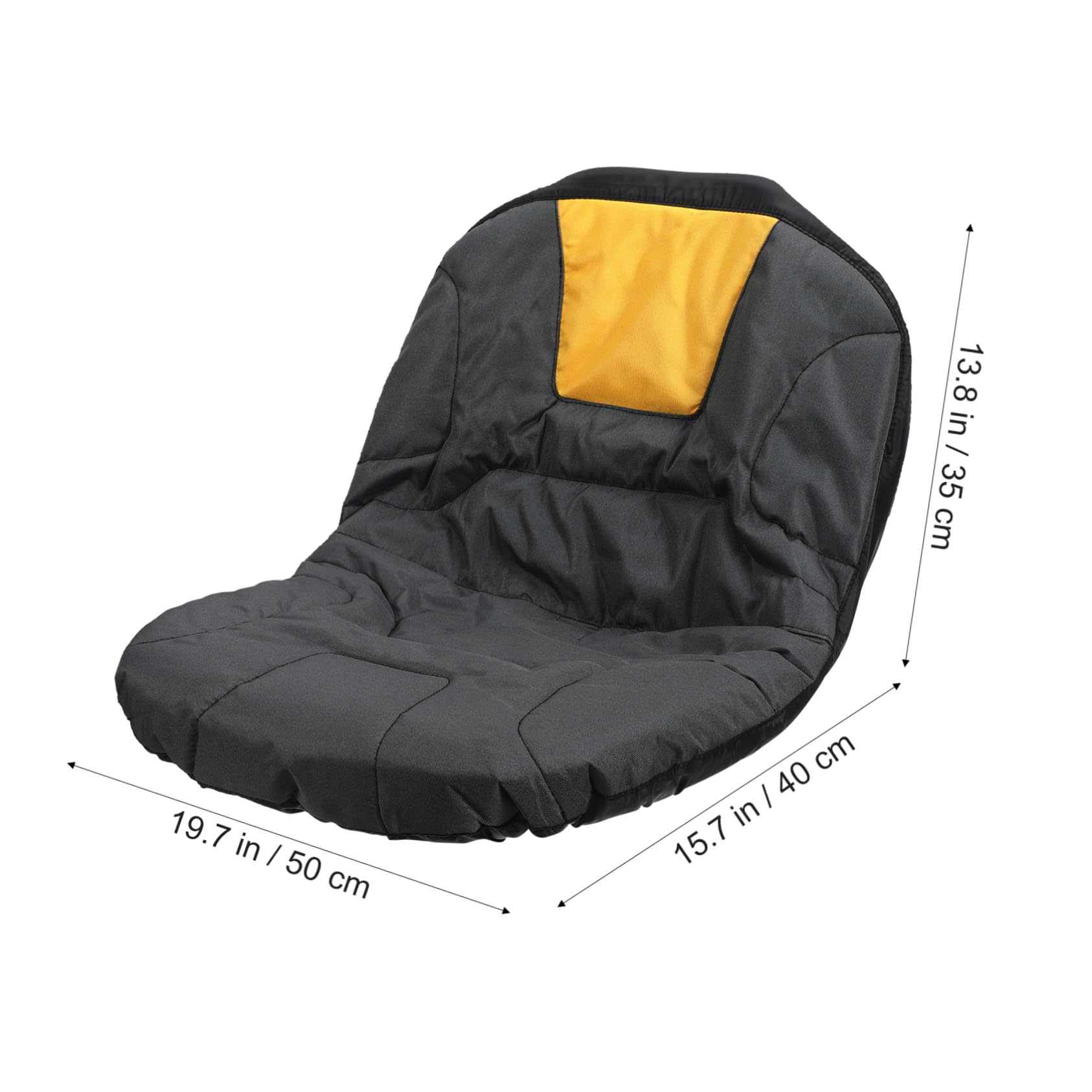Funda Alta Durabilidad para Asiento de Cortacésped y Tractor de Tela Oxford Negra y Excelente Acabado , Protectores Ideales para Jardín y Exterior