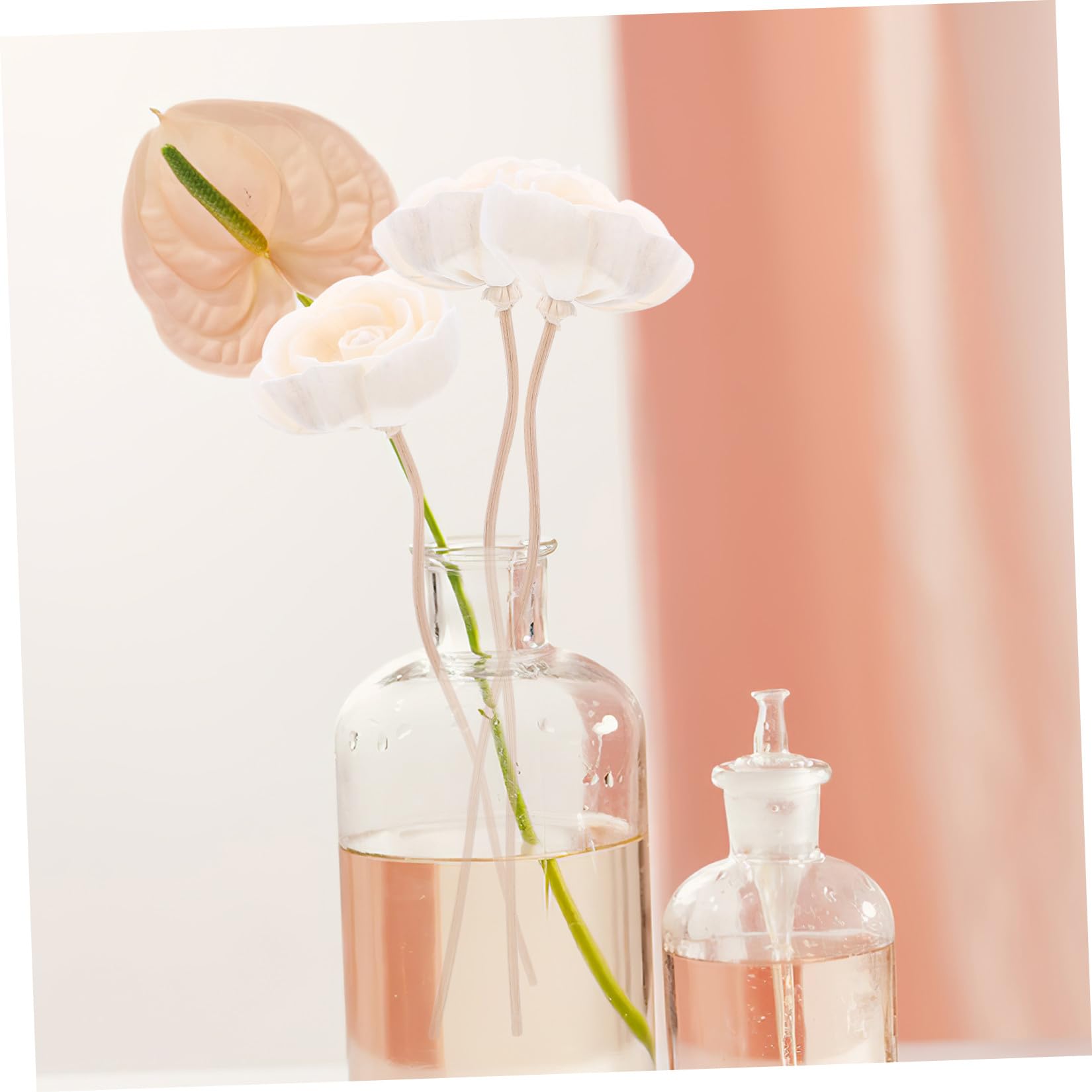 Cabilock 50 Stück Aromatherapie-Duftdiffusoren Aus Rattan Duftstäbchen-Nachfüllpackungen Duftöl Mit Stäbchen Düfte Ätherische Diffusoren Stäbchen Diffusor Blumen-Infuser