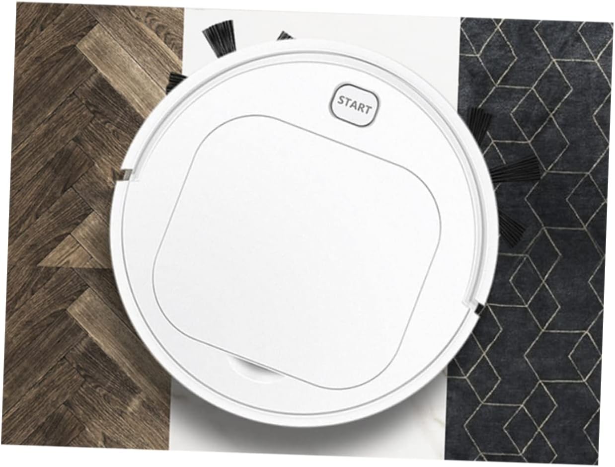 KICHOUSE Large Smart Sweeping Automatic Dust Catcher for Home Dorm Rechargeable with Obstacle Detection Quiet Operation White Finish