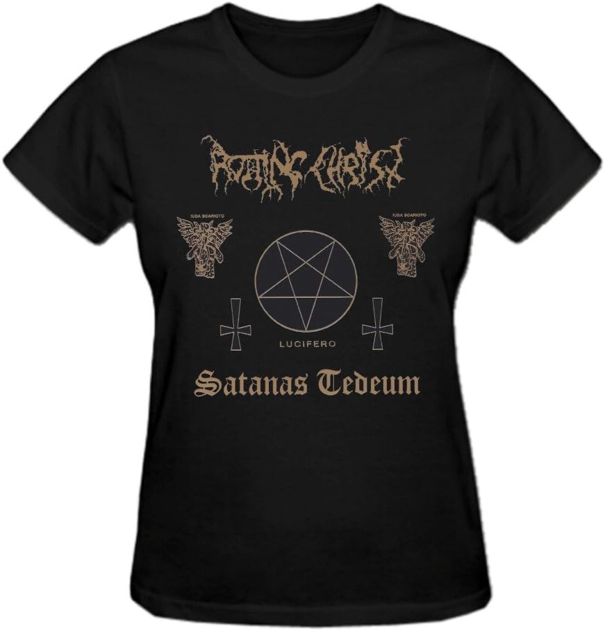 rotting christ satanas tedeum Pure Cotton Women's Tee Shirt Round Neck