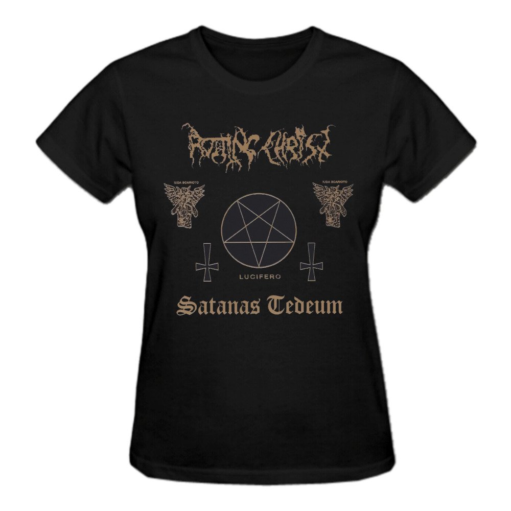 rotting christ satanas tedeum Pure Cotton Women's Tee Shirt Round Neck