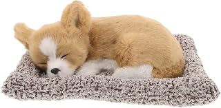 Realistic Dog Figurine Car Dashboard Decor Cute Mat Easy Installation Pet Simulation Ornament for Car Interior Decoration
