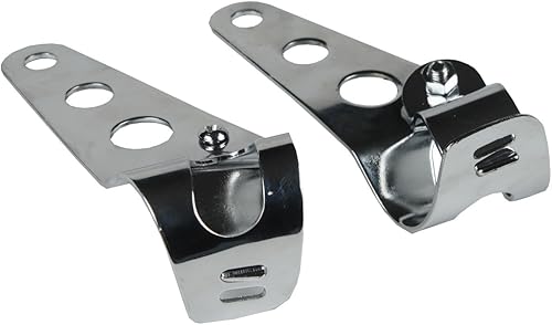 Miniatura 2 de XMT-Moto - Soporte de montaje para faros delanteros cromados, horquilla, oreja, motocicleta, Bobber Cafe Racer 28311.339 in
