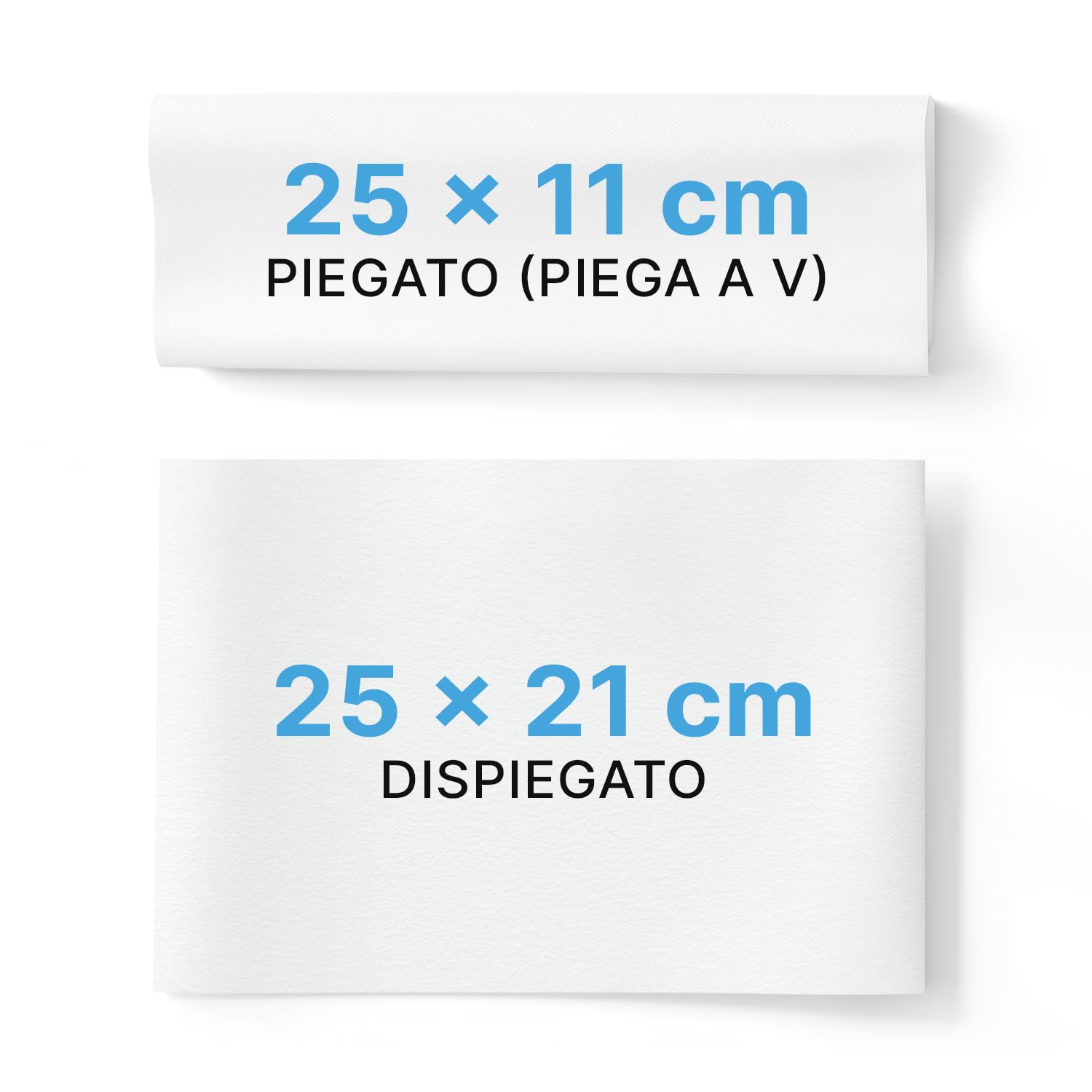 ARNOMED 8000 Asciugamani Monouso a 2 Veli Con Piegatura a V, Carta Mani Bianca 25x23cm per Dispenser 40x200, Usa e Getta