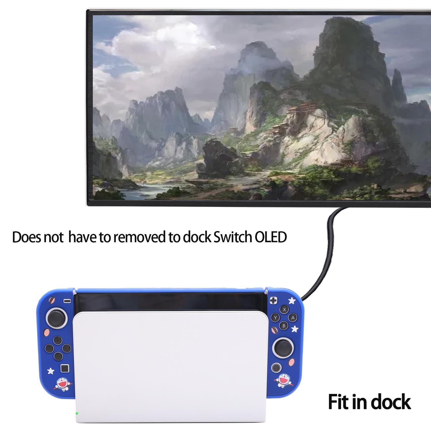 GUTIAL Accessories Bundle for Nintendo Switch OLED - Purple Girly Accessories Kit for Nintendo Switch Oled with Carry Case Screen Protector Cover Case kawaii Stand Cute Thumb Grips for Girls - Purple