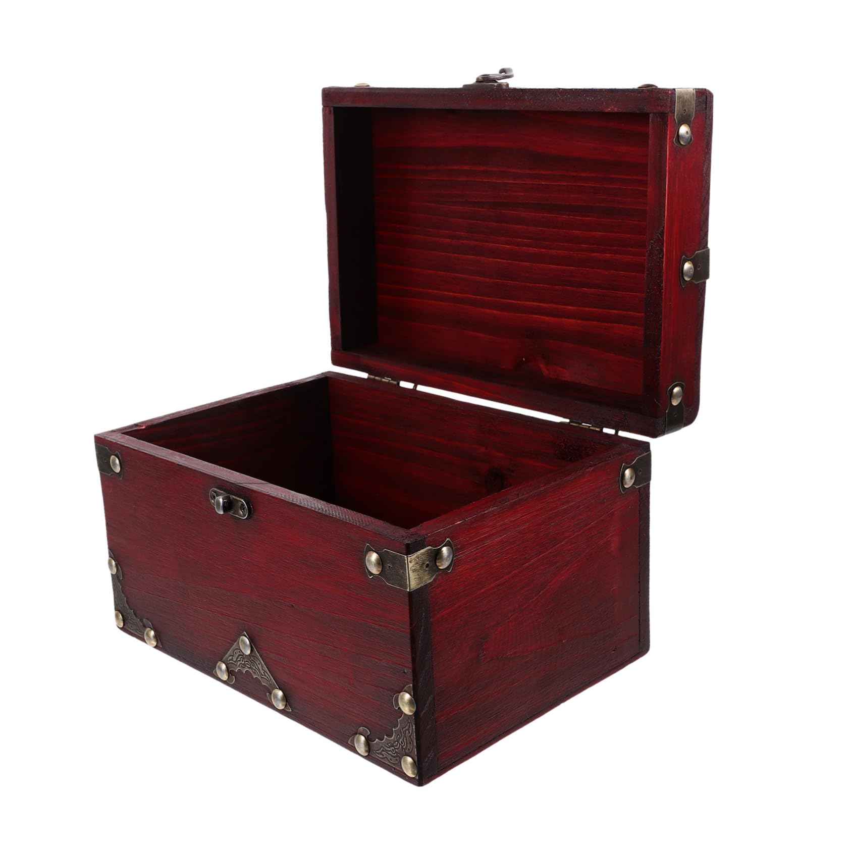 ULTECHNOVO Vintage Jewelry Box Wooden Storage Box Multifunctional Decorative Chest