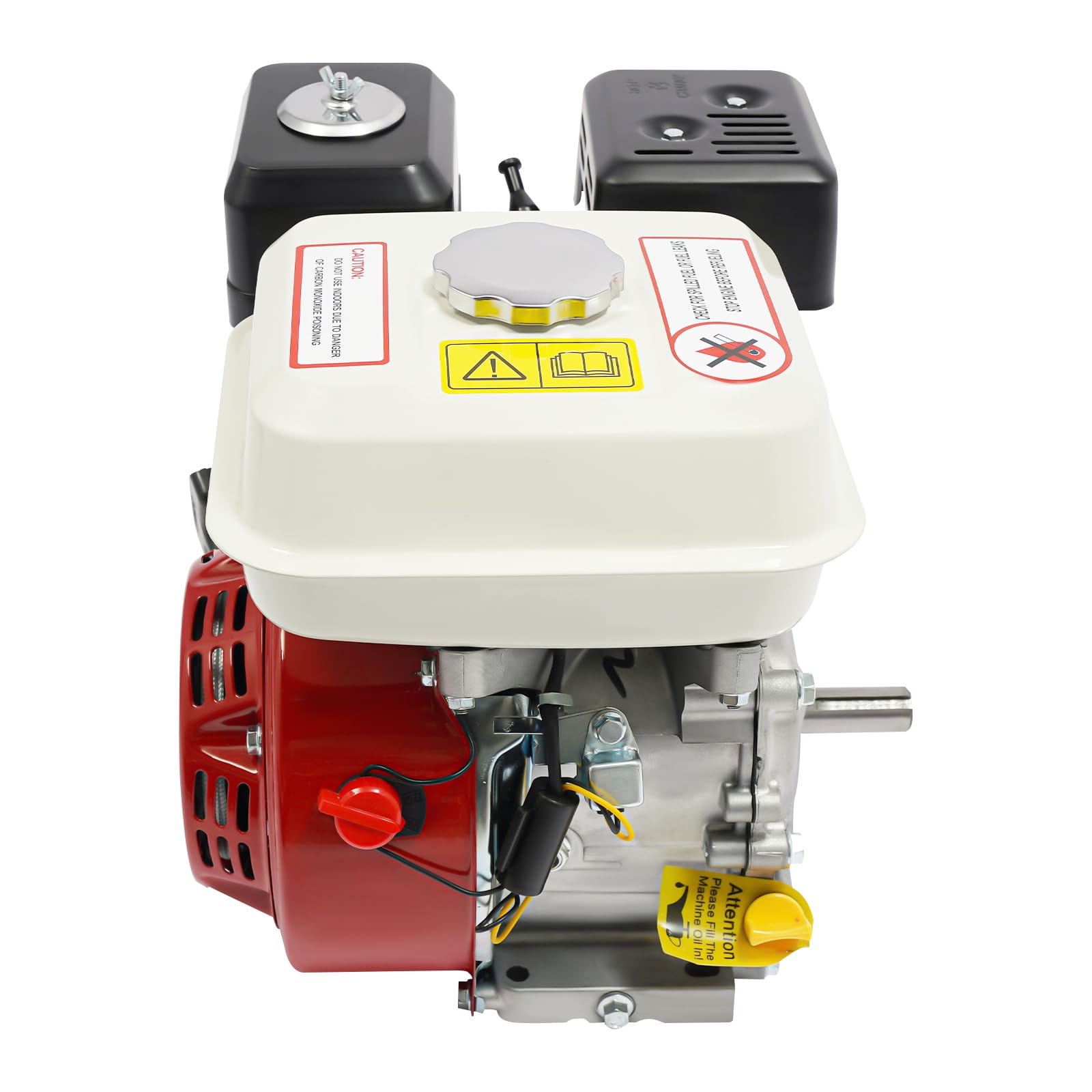Motor de gasolina de 7,5 CV 3 kW de 4 tiempos, motor de estacionamiento con cigüeñal de 20 mm de diámetro, enfriado por aire, cilindrada de 212 cc, para cortacésped, máquinas de bomba, bombas de agua