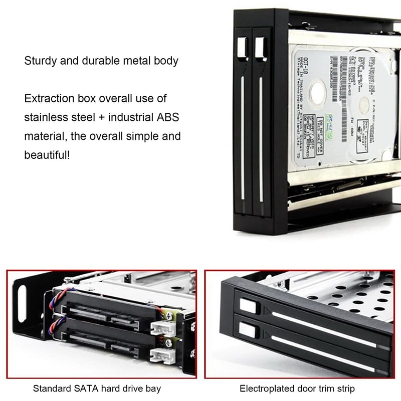 2,5-calowa taca na obudowę dysku SSD HDD 2-wnękowy dysk SATA dyskietka twarda skrzynka ekstrakcyjna