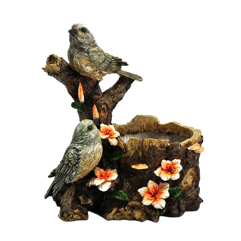 Cadeau décoration créatif : le pot succulent rétro en forme d'oiseau original