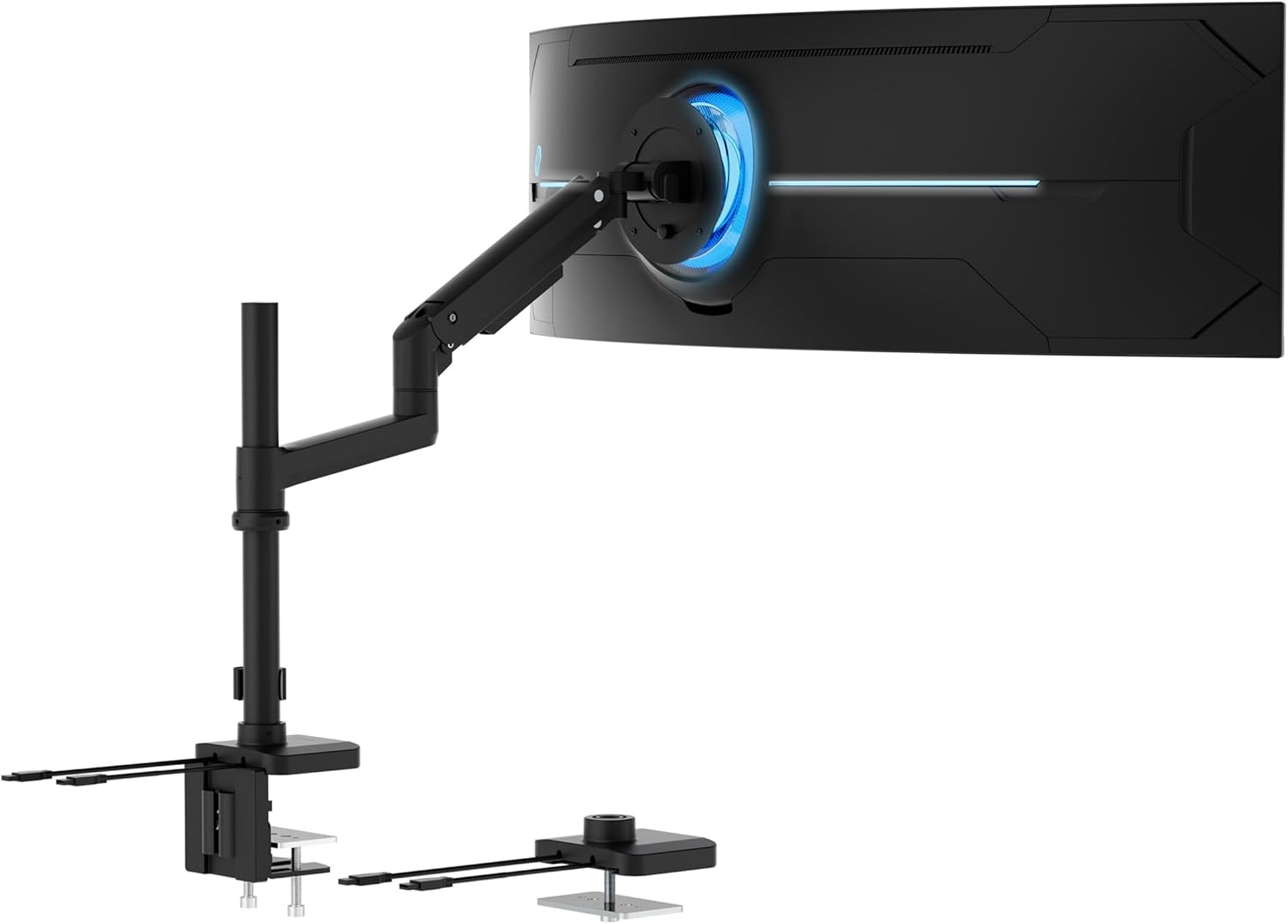 ProFlex Ultrawide Gas Spring Monitor Arm with USB Connectivity