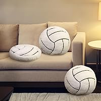Vista 6 de Gerrii 8 almohadas de bola de 13.8 pulgadas, cojines deportivos de felpa mullida, cojín de felpa para regalos de equipo, decoración de dormitorio