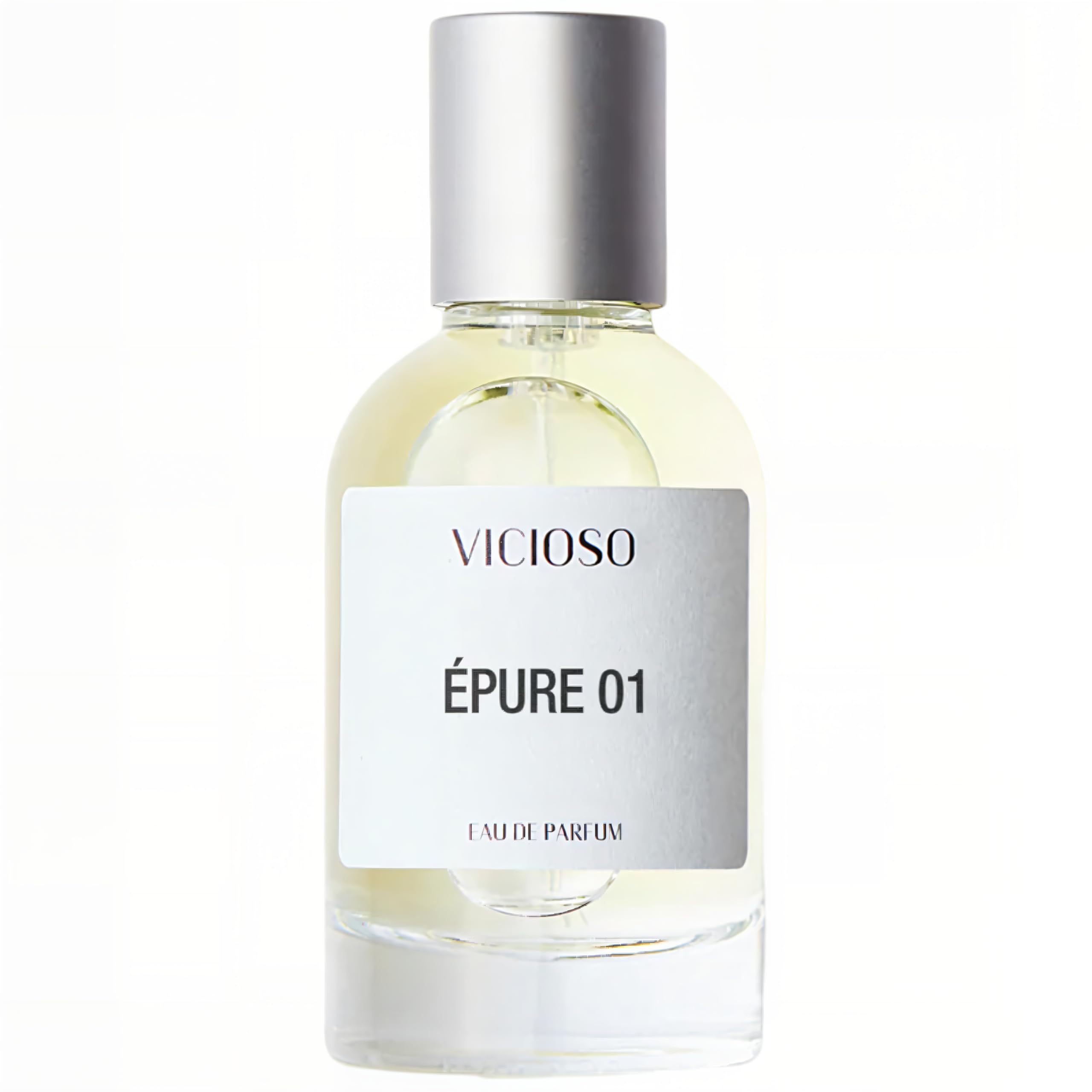 VICIOSO Épure 01 Eau de Parfum – Pheromonparfum mit Iso E Super | Minimalistischer Unisex-Duft, subtil, holzig & hautschmeichelnd | Dermatologisch getestet | 50 ml