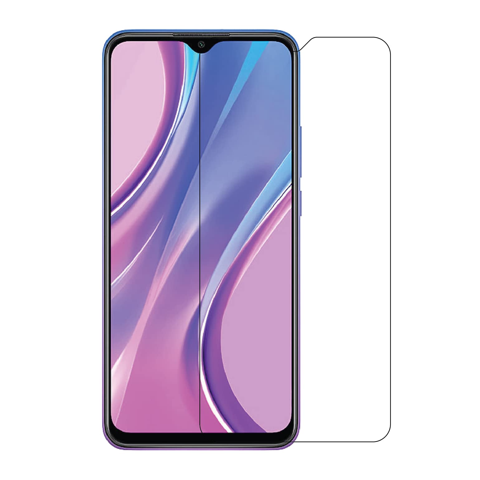 Amazon Brand - Eono Compatible with Redmi Mi 9 / 9A / 9C / 9i / 9 Prime / 9 Power Transparent Tempered Glass Screen Protector with Full Screen Coverage - Except Edges and Easy Installation Kit (B09R11HKJM) Amazon Price History, Amazon Price Tracker