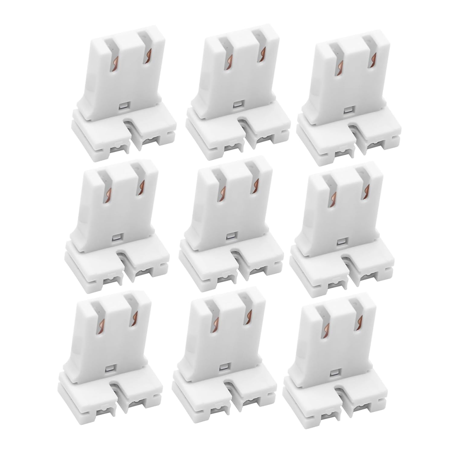 DOITOOL Sets Light Base for Fluorescent Light Socket Home Lamp Holder t Fluorescent Holder Pcs