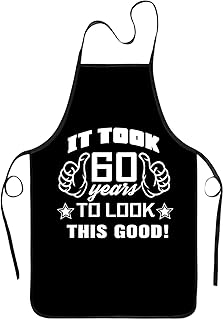 30th 50th 60th 70th Birthday Gifts for Men, Apron Gifts for Husband Wife Friends, Kitchen Chef Aprons with 2 Pockets