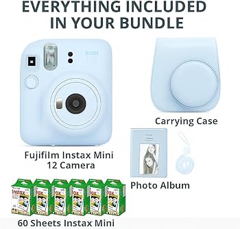 Amazon.com : Fujifilm Instax Mini 12 Instant Camera Pastel Blue