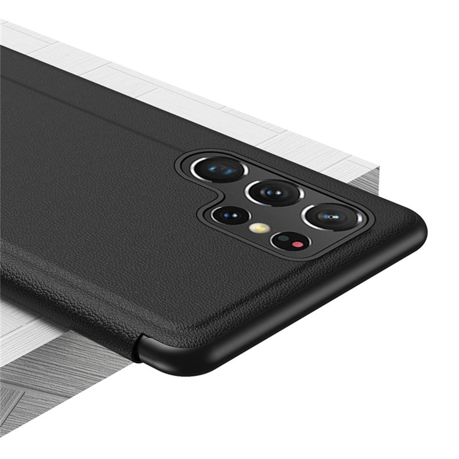 SAMSUNG - Samsung純正　GALAXY S22 Ultra　レザーカバー Galaxy S24 Ultra Vegan Leather Case Black | ケース・カバー