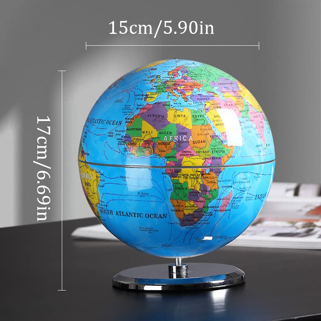 Najbardziej praktyczny globus Oplaadbare Touch Light-emitting Globes Creatieve Roterende Muziekdoos Desktop Wereldbol Voor Mannen En Vrouwen Verjaardagscadeau Inspirujące prezenty logiczne