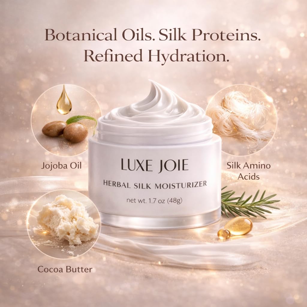 Amazon.com: LuxeJoie Herbal Silk Moisturizer Face Cream, 1.7 oz