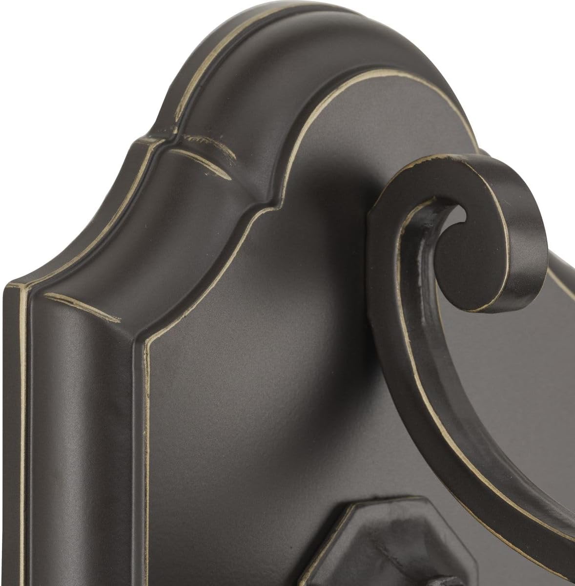 Progress Lighting Ashmore Collection 3-Light Water Seeded Glass New Traditional Outdoor Medium Wall Lantern Light Antique Bronze