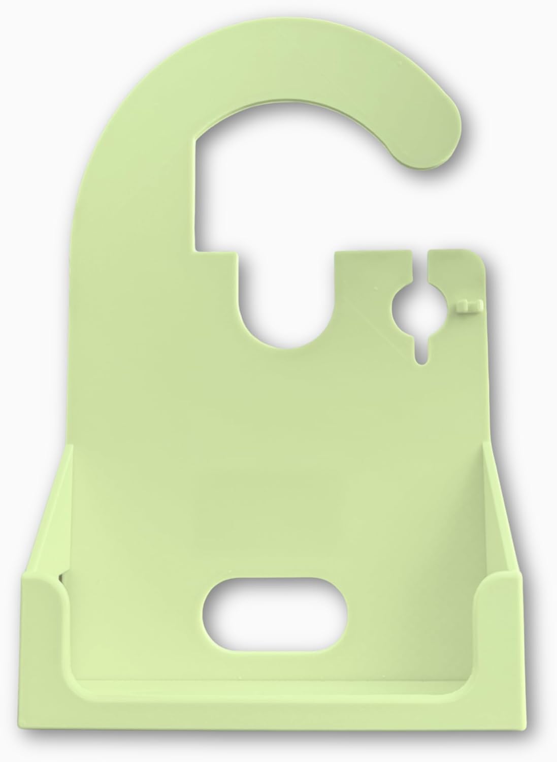 3D Printed Feeding Pump Holder with Free Headrest Hook & Enfit Wrench – Lightweight Durable PLA – Secure Mount for Feeding Pump – Handmade in USA (Mint Green)