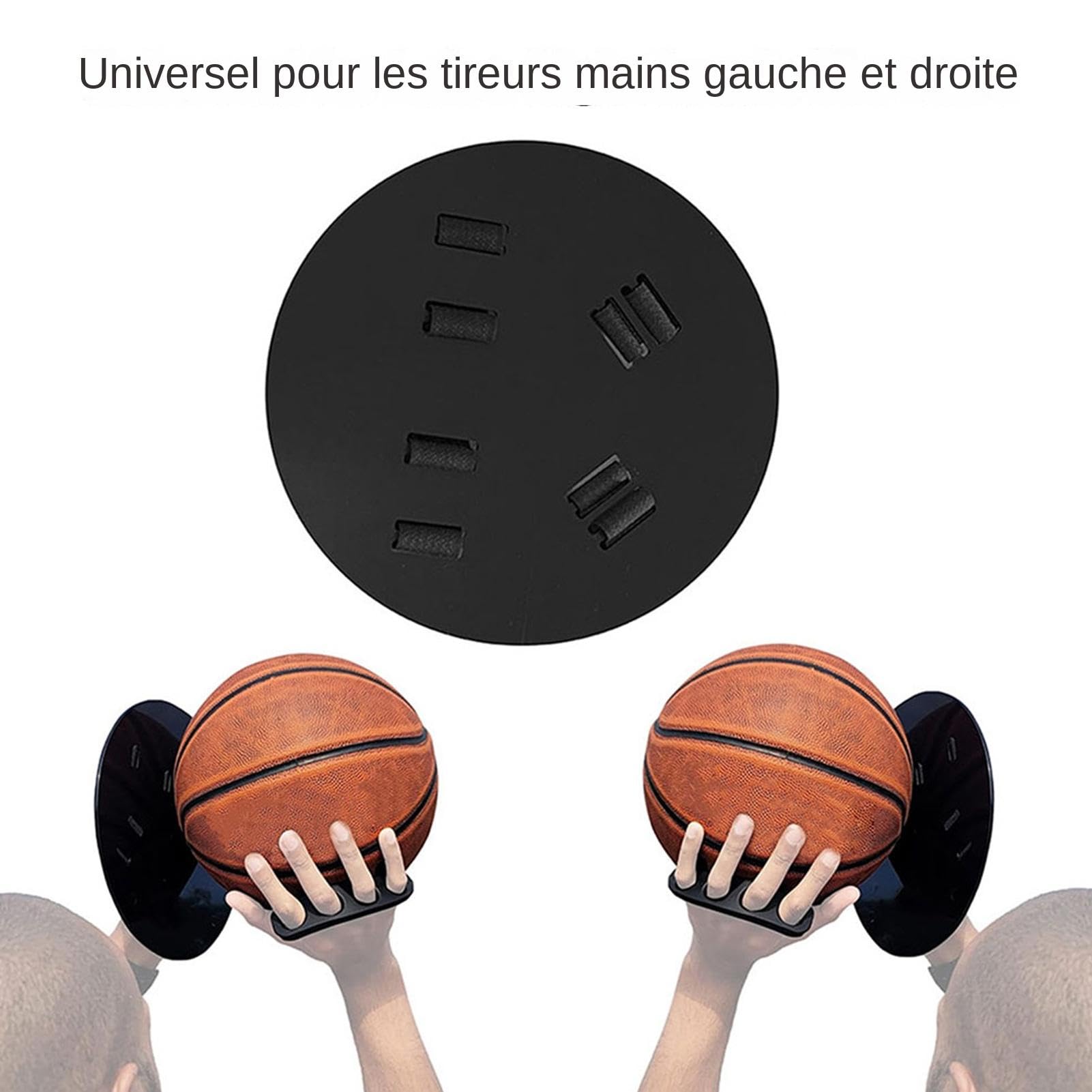 Entraîneur De Tir De Basket-ball – Guide De Précision Pour Droitiers Et Gauchers, Disque 23 Cm, Améliore La Rotation Et La Réussite