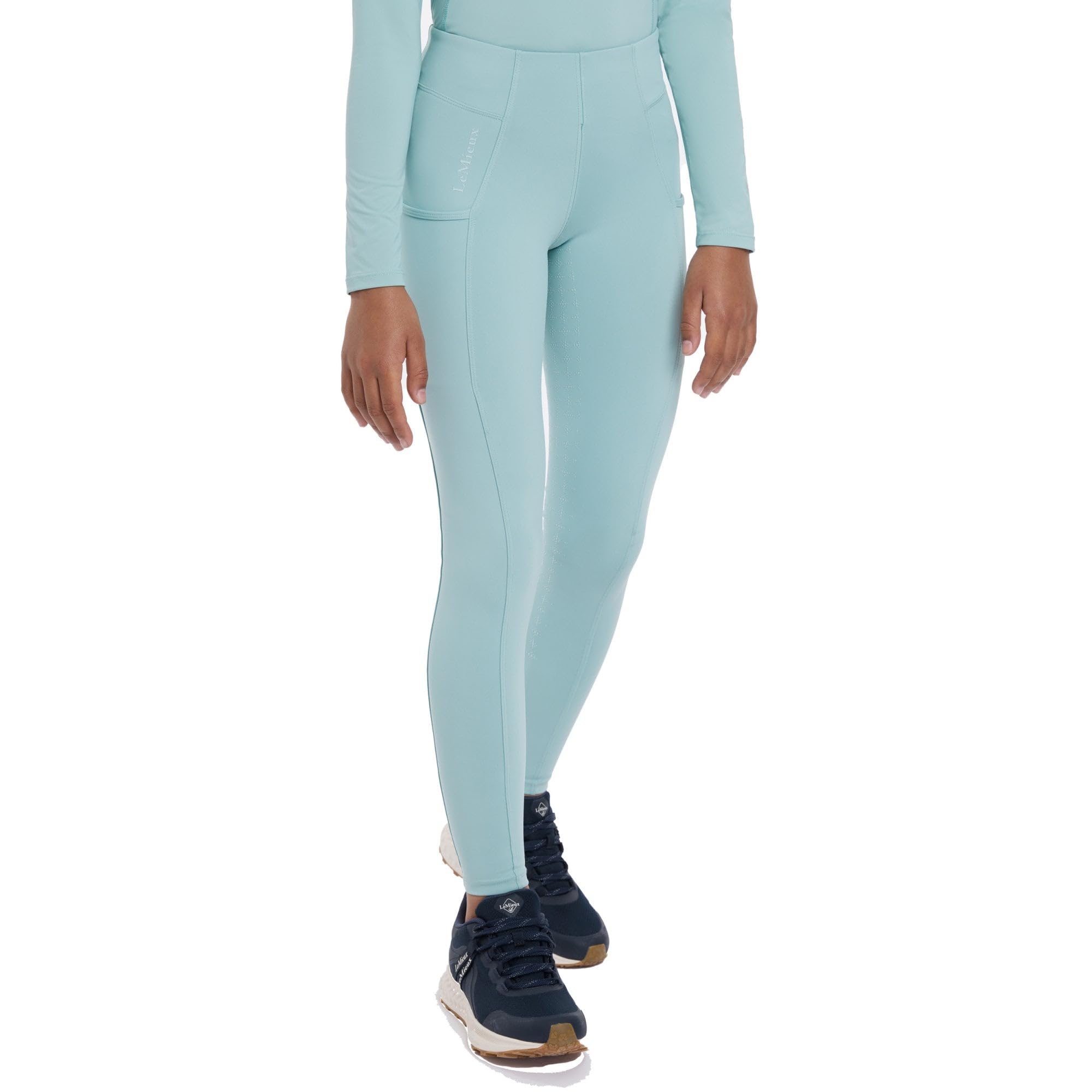 Lemieux Turquoise Children's Full Grip Riding Trousers Orla