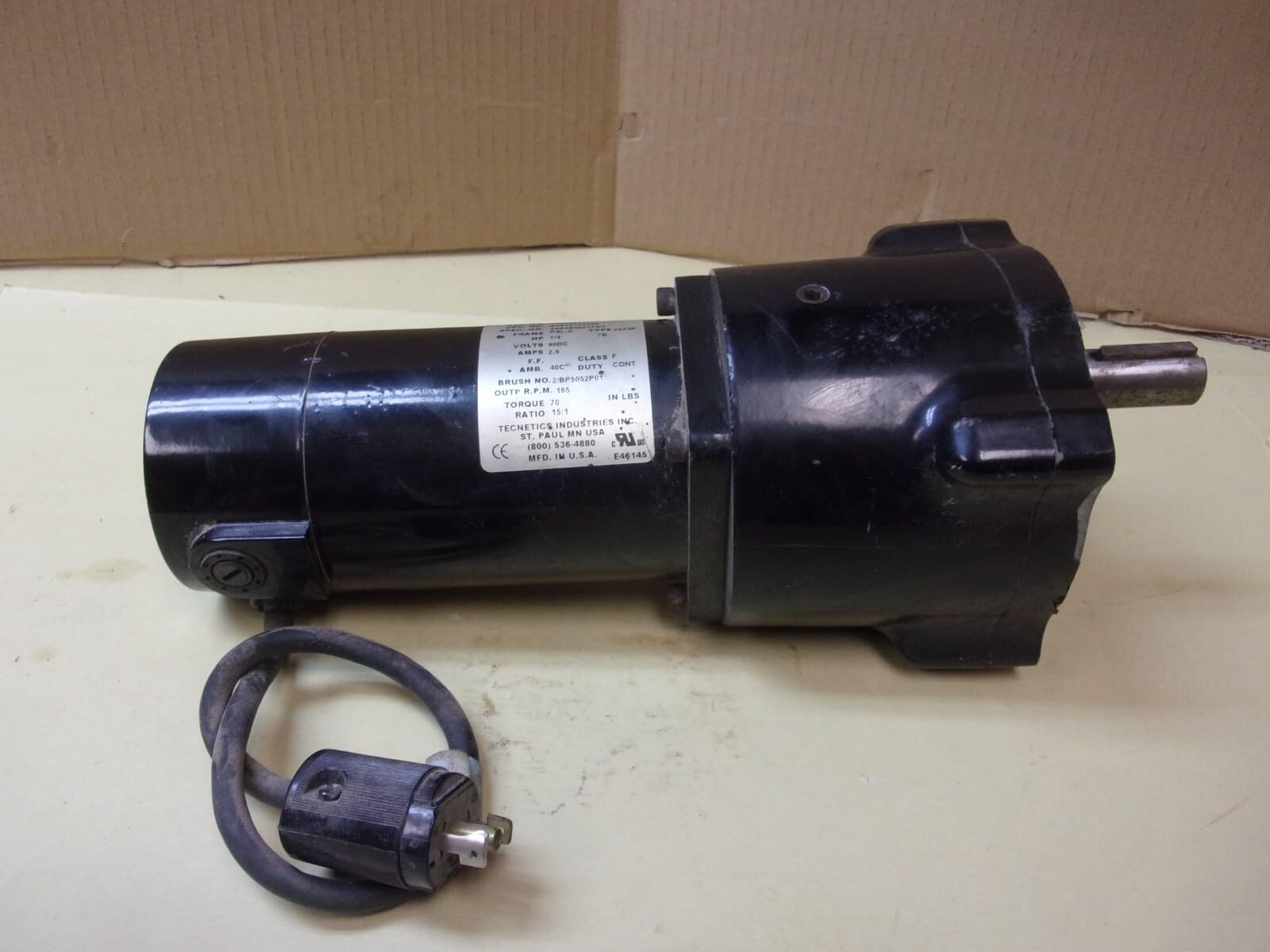 #US 24A060Z017G1 Motor 106051, 90VDC, 1/4HP, Output 165