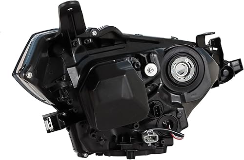 Miniatura 7 de munirater 8115002E60 - Lámpara de luz delantera izquierda negra con LED de repuesto integrado para 2014 2015 2016 Corolla Sedan de 4 puertas