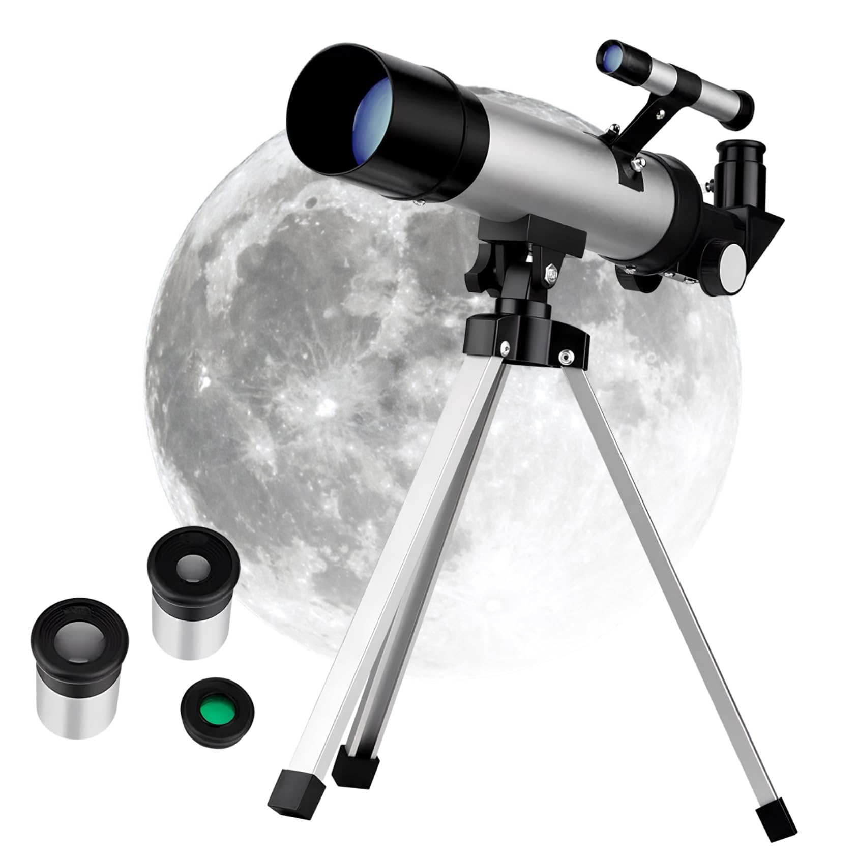 Telescopio Astronomico Rifrattore Con Treppiede Regolabile Per Osservare Stelle E Pianeti Per Principianti E Ragazzo Ragazza
