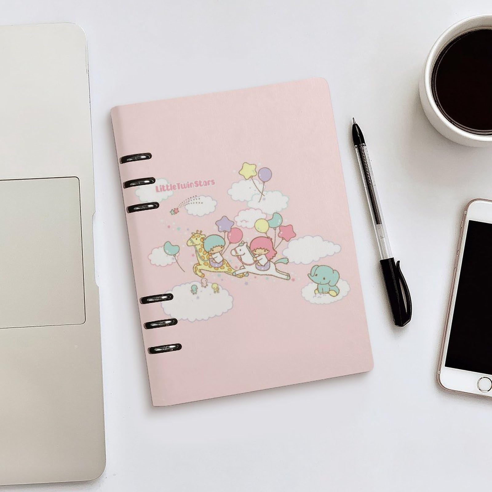 Amazon.co.jp: リトルツインスターズ キキララ システム手帳 PU ノート