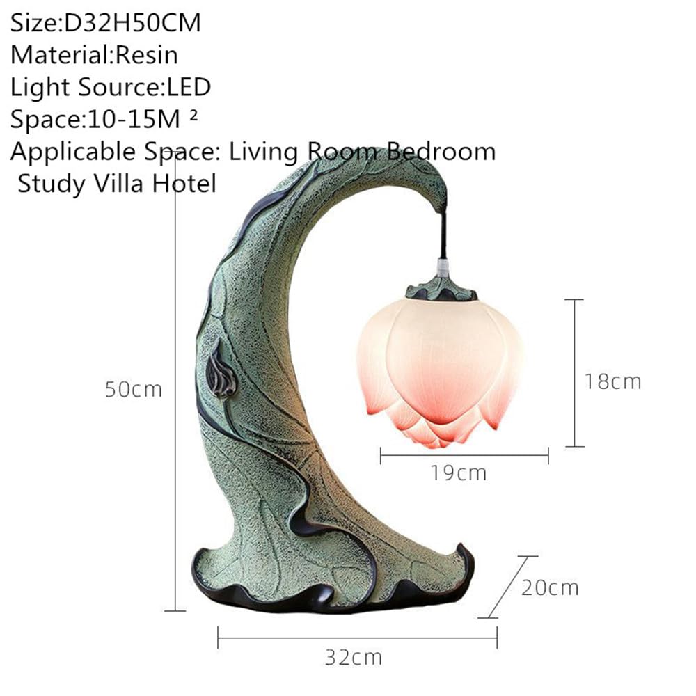 Lampada da tavolo Lotus – Lampada da tavolo moderna a LED per soggiorno, camera da letto, studio, villa e decorazione per hotel