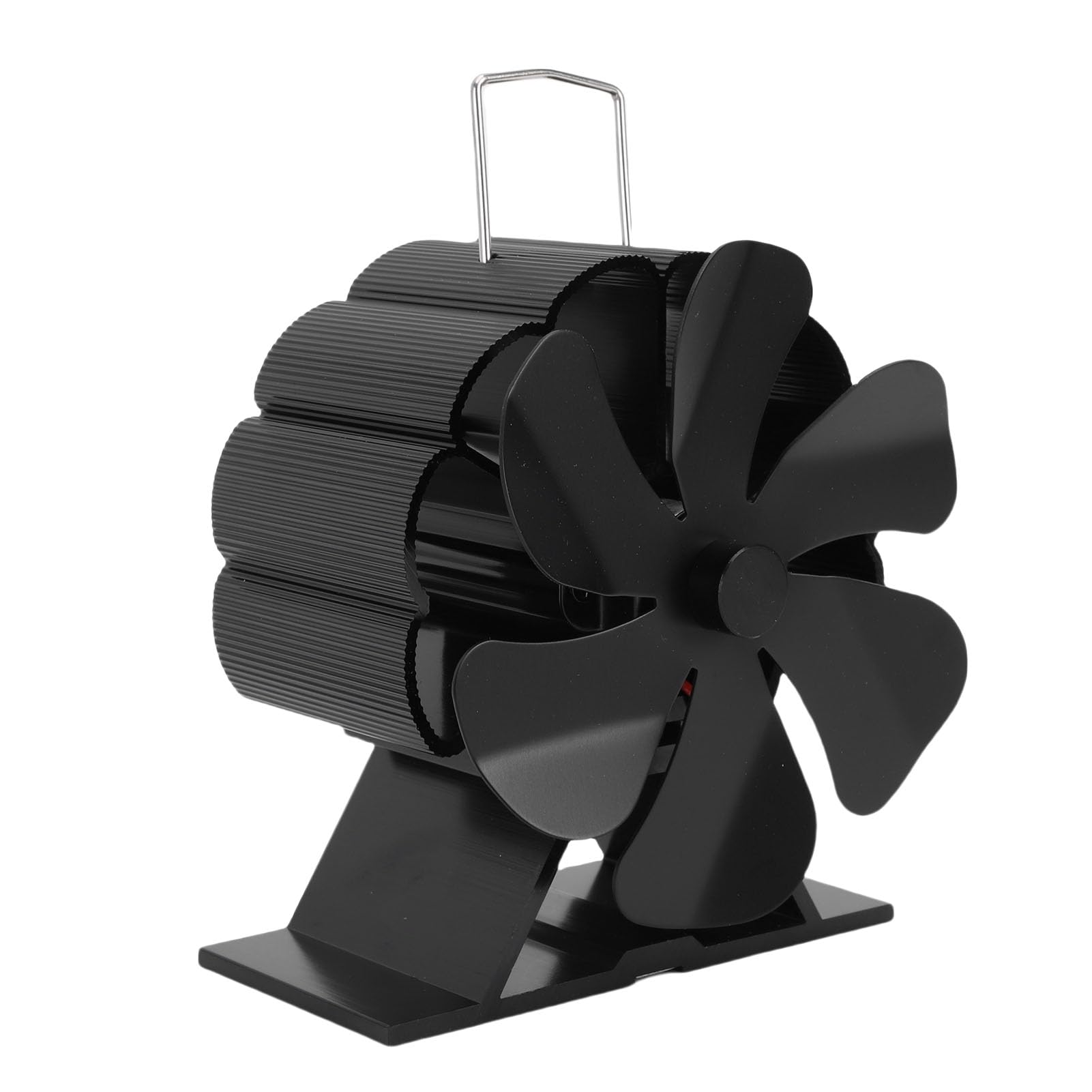 Goshyda Ventilatore per Stufa a Legna Alimentato a Calore, Ventilatore Termico in Lega di Alluminio con Protezione Dal Surriscaldamento, Circolatore del Flusso d'Aria Portatile a Risparmio