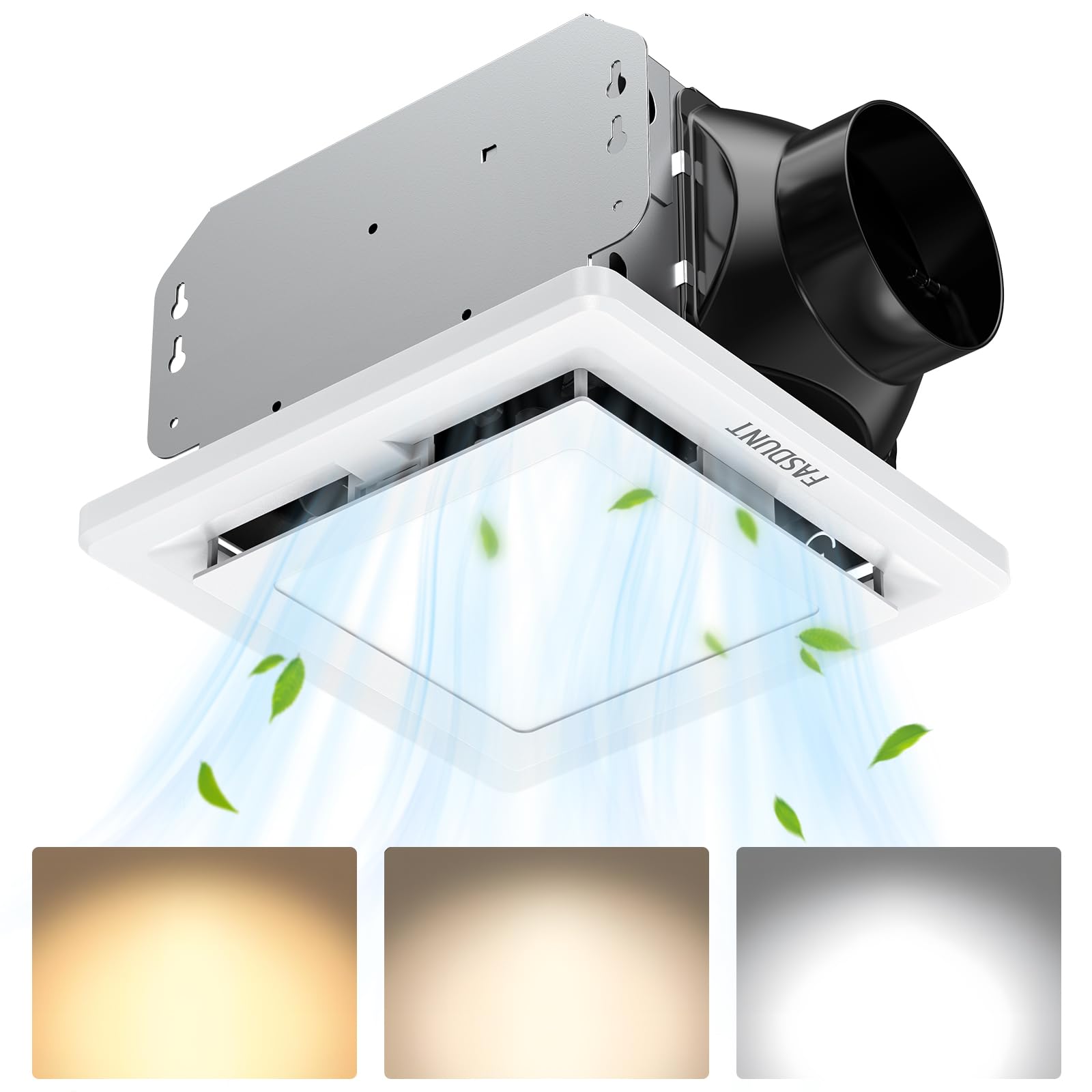 Photo 1 of FASDUNT Bathroom Exhaust Fan with Light