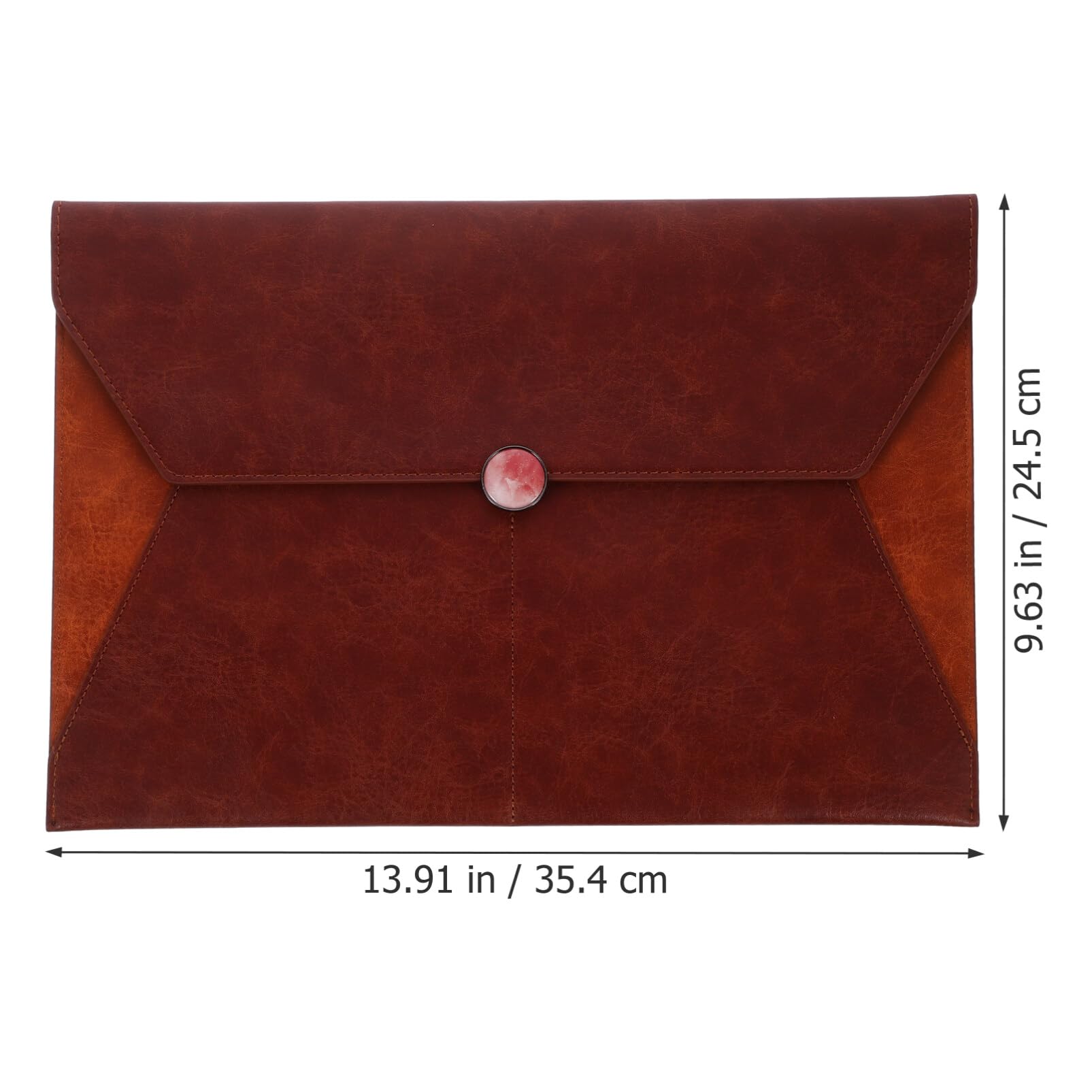 A4 Bolsa de Archivos de Oxford Marrón, Resistente y Práctica