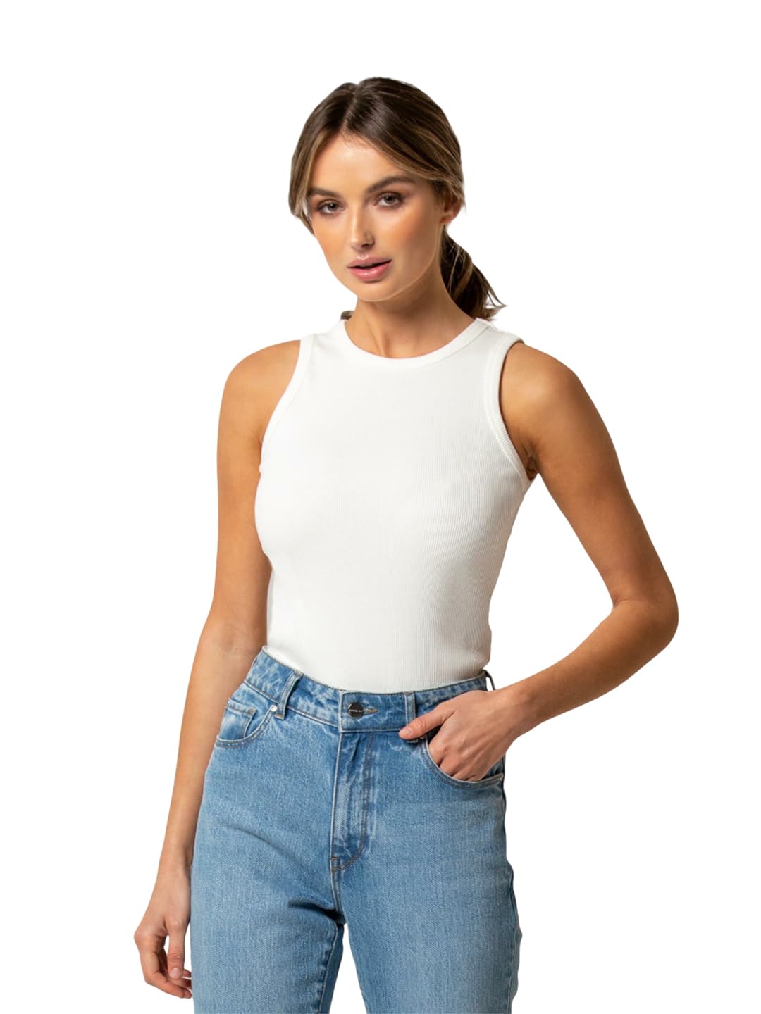 UNICUS Apparel Women's & Girls' Solid Ribbed Slim Fit Crop Tank Top |Women Top| Top for Women-picture-10