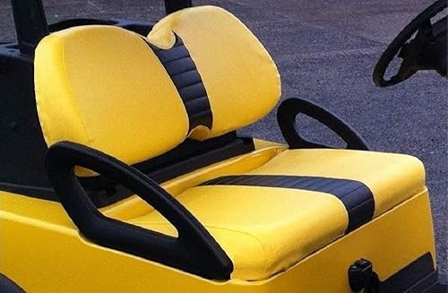 Miniatura 3 de Club Car Precedent "STAPLE ON" Golf Cart Seat Cover (1 Stripe) Choose From 30 Colors, Custom Golf Cart Seat Covers, Handmade-Golf-Cart-Seat-Covers,