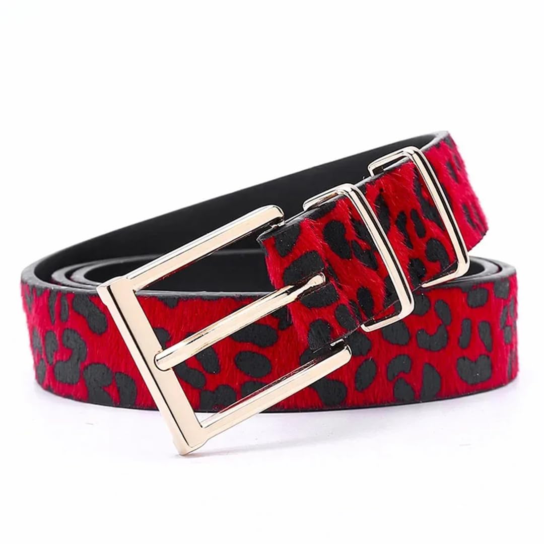 Damen Designer-Ledergürtel mit Dornschließe, Kuhhaut-Gürtel, Damen-Accessoire, Geschenk