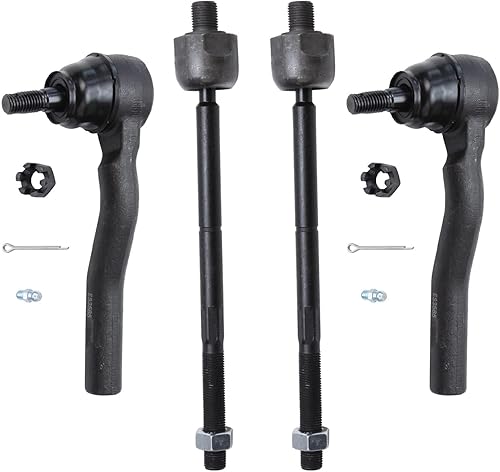 Miniatura 58 de Detroit Axle - 4 barras de acoplamiento delanteras para Hyundai Elantra Forte Koup Forte5, 4 extremos de barra de acoplamiento interiores y